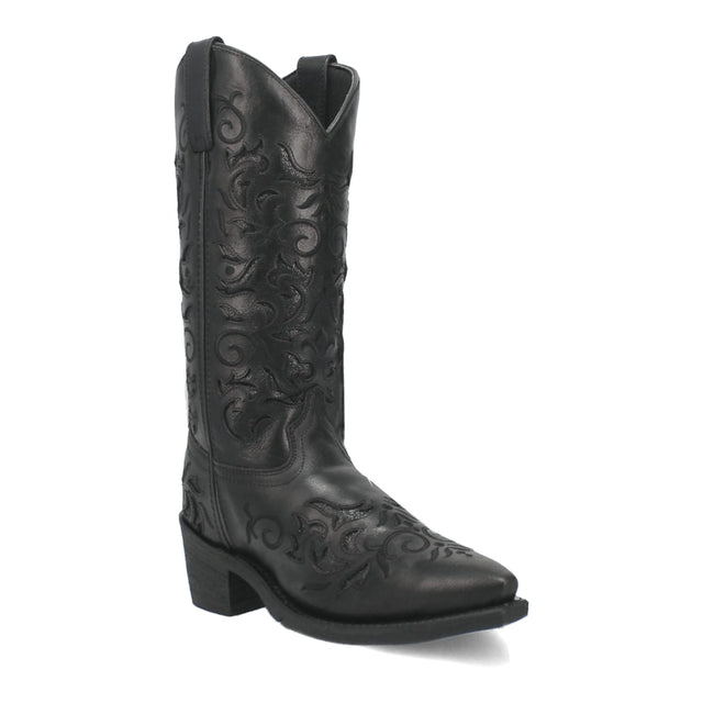 Dan Post Boots Boots Black / 6 Laredo Women's Night Sky Snip Toe Leather Boots - Black 52450