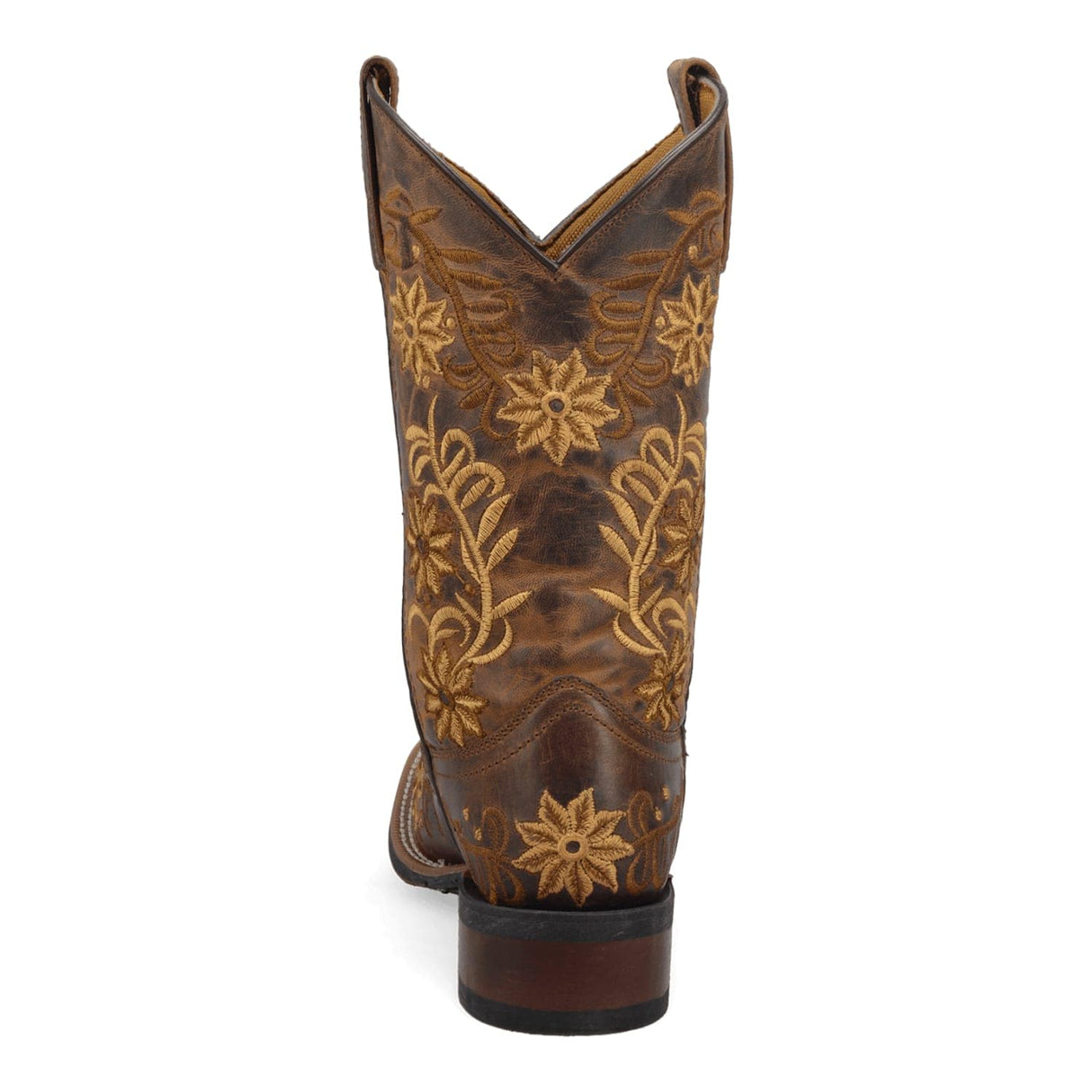 Dan Post Boots Boots Laredo Women's Secret Garden Broad Square Toe Leather Boots - Brown 5822