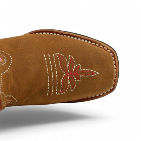 Hooch Boots Boots Girl's Genuine Crazy Leather Square Toe Boots