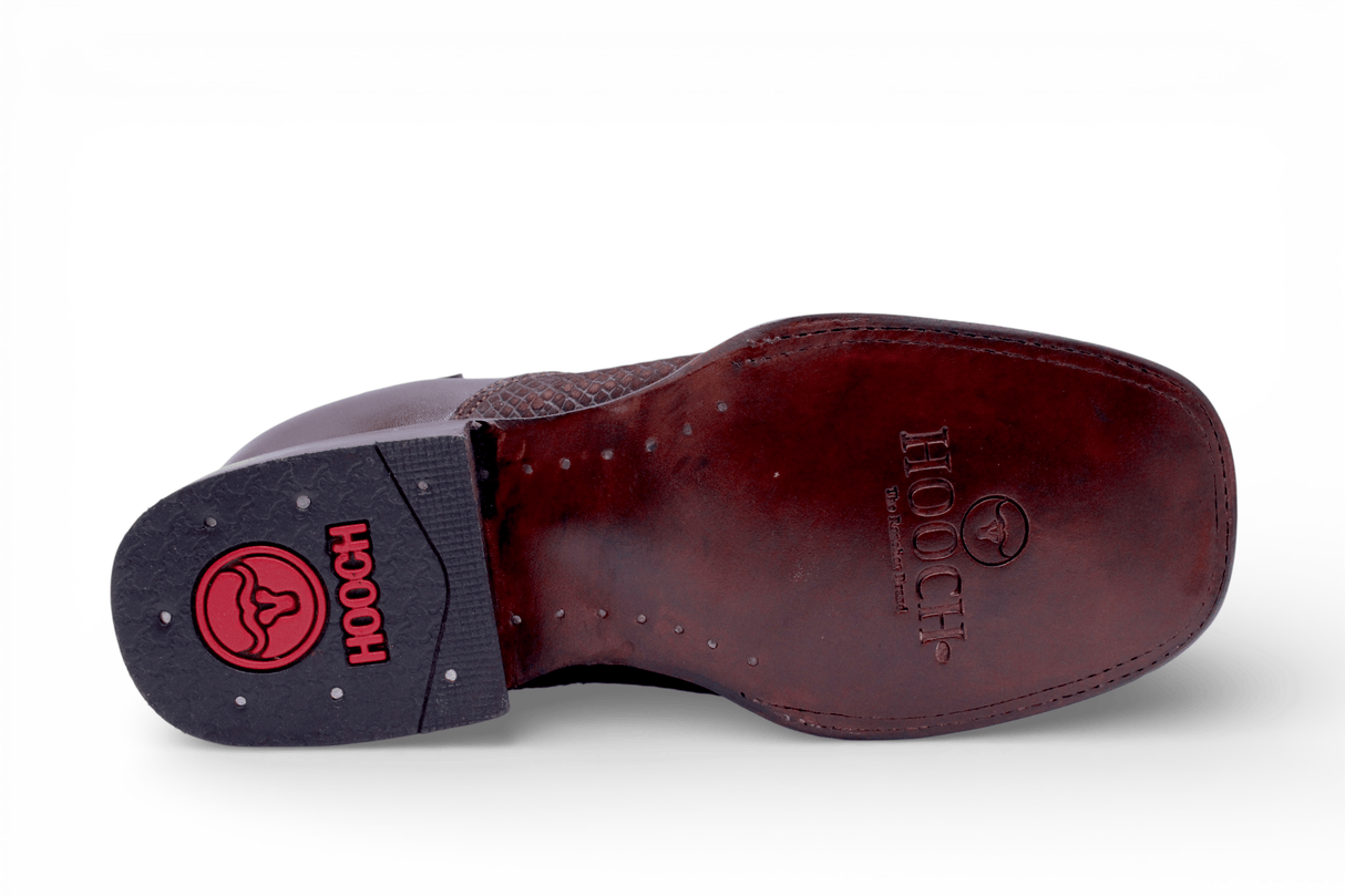 Hooch Boots Boots Men’s Genuine Leather Square Toe Ankle Boots Chocolate Color – Hooch Boots