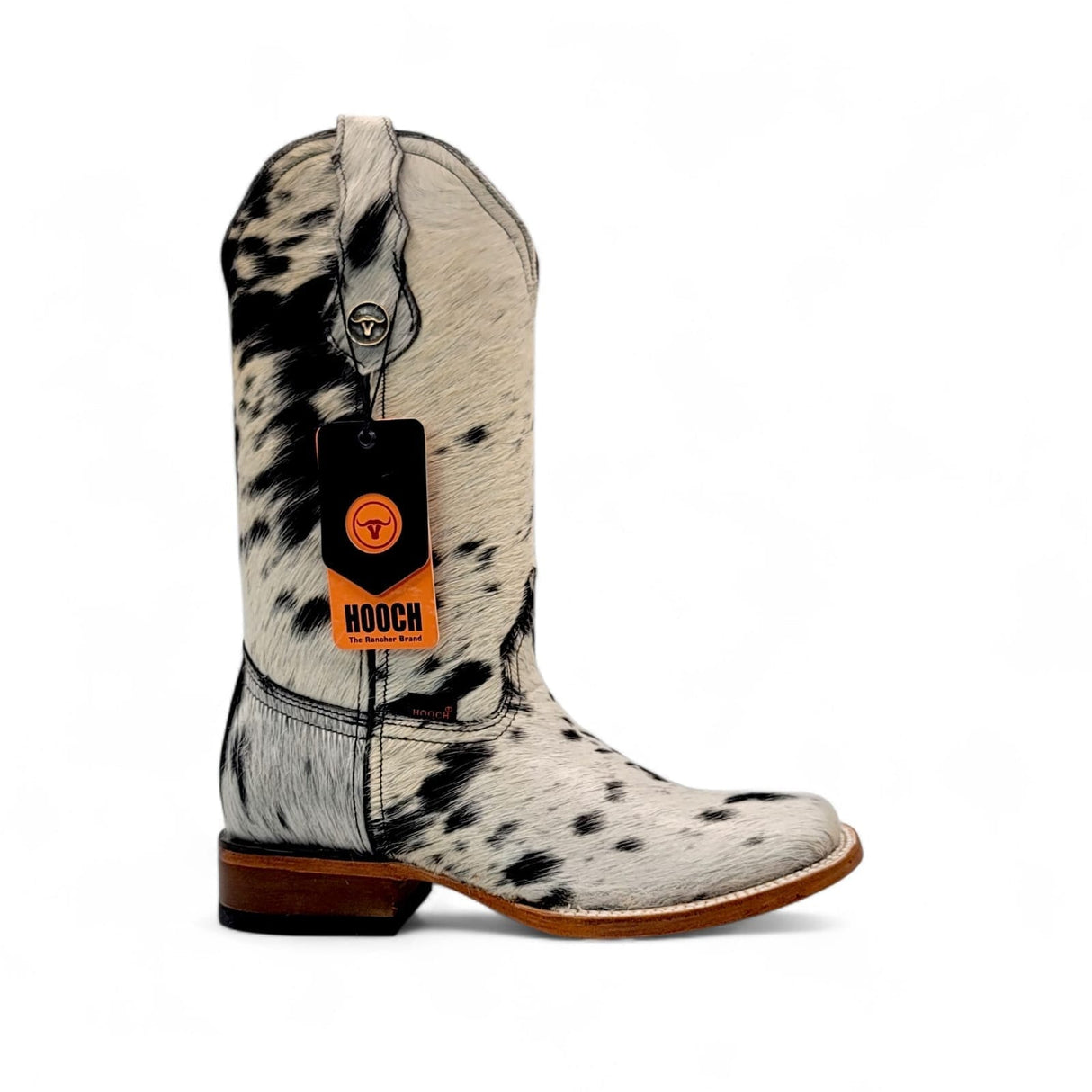 Hooch Boots Boots Womens Cowhide Hair Square Toe Western Boot – Genuine Leather Handcrafted H223304