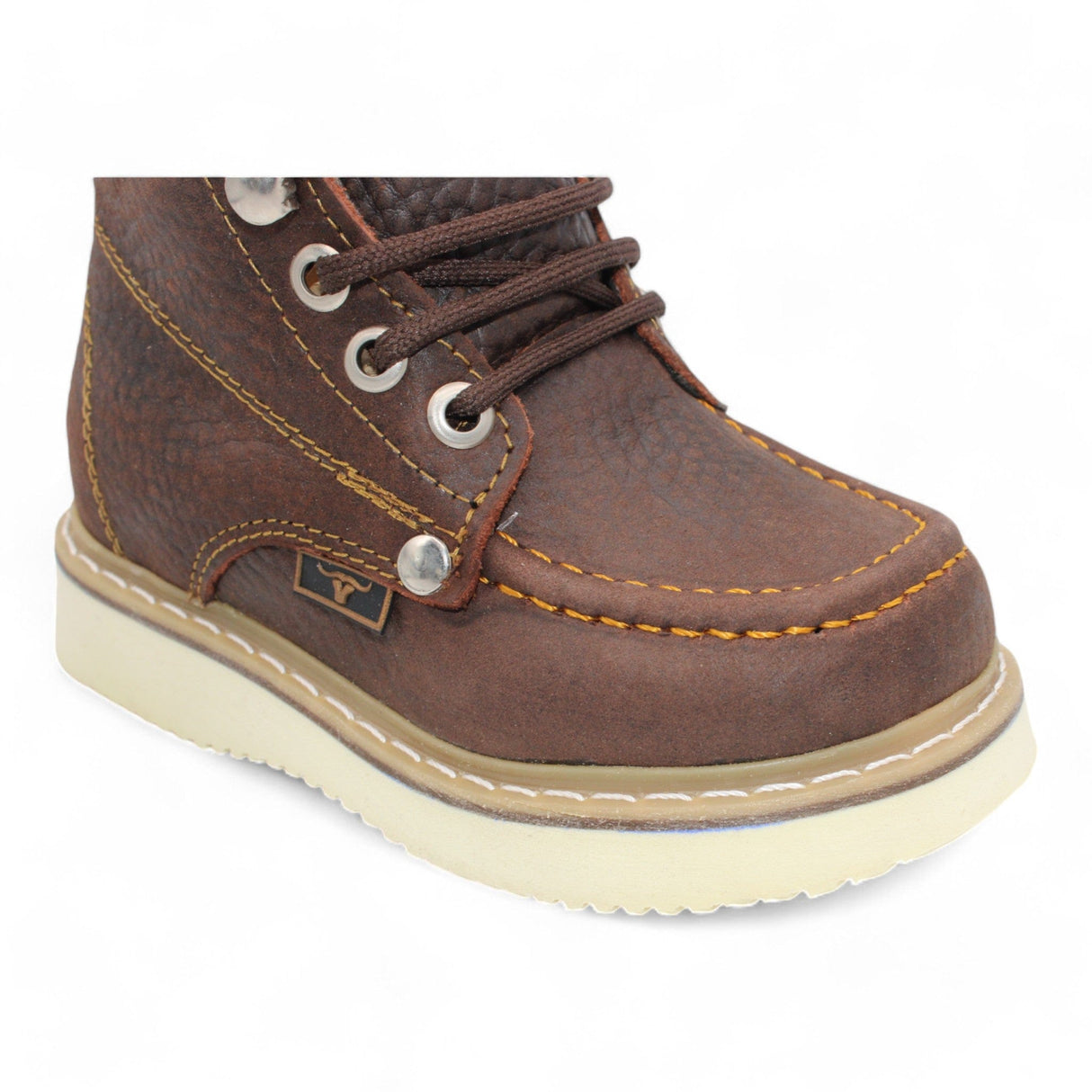 Hooch Boots Botas Niño Kid´s Moc Toe Leather Boot Chocolate-HBN80194