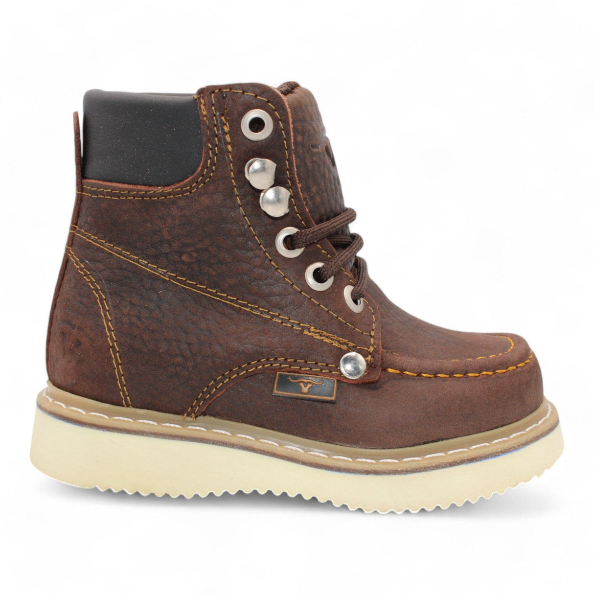 Hooch Boots Botas Niño Kid´s Moc Toe Leather Boot Chocolate-HBN80194