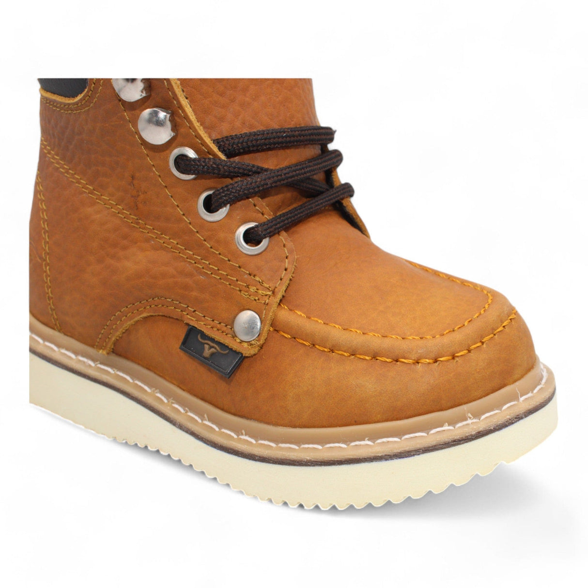 Hooch Boots Botas Niño Kid´s Moc Toe Leather Boot Honey-HBN80151