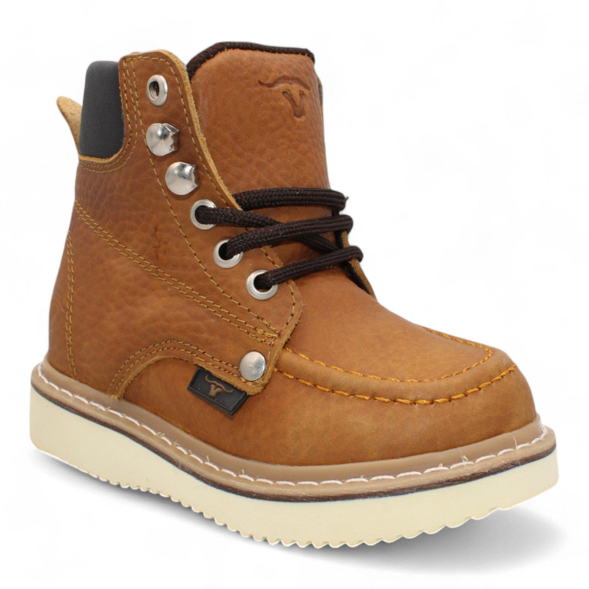 Hooch Boots Botas Niño Kid´s Moc Toe Leather Boot Honey-HBN80151