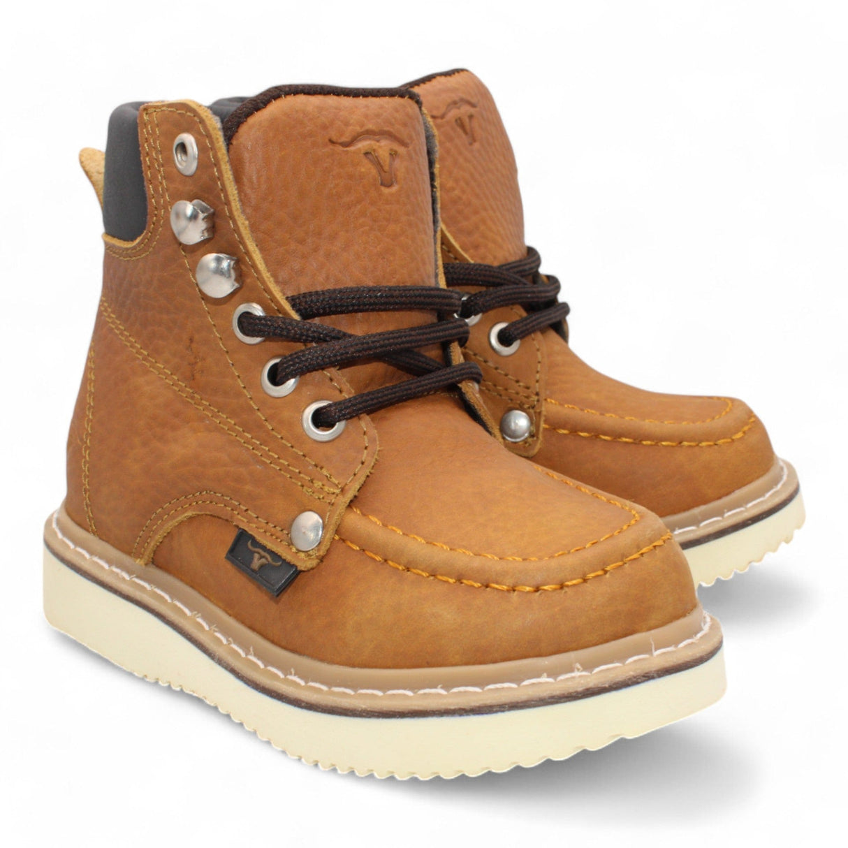 Hooch Boots Botas Niño Kid´s Moc Toe Leather Boot Honey-HBN80151