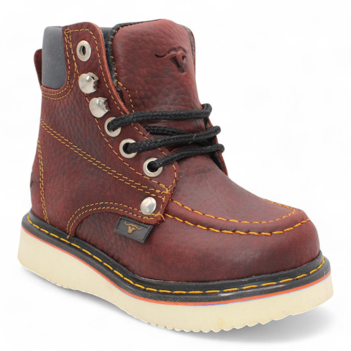 Hooch Boots Botas Niño Kid´s Moc Toe Leather Boot Shedron-HBN80150