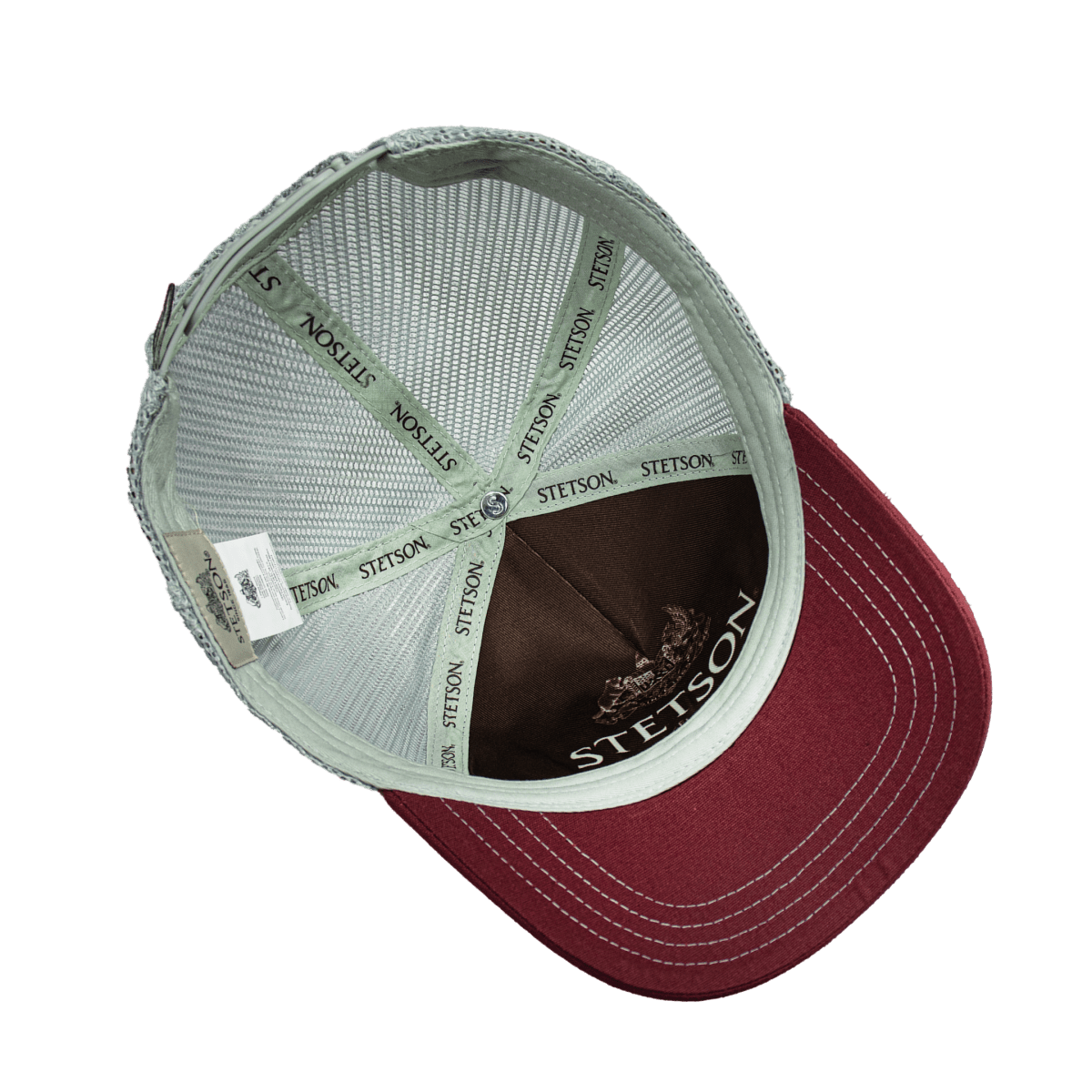 Hooch Stetson Cap Authentic Trucker Hat Original bottom view