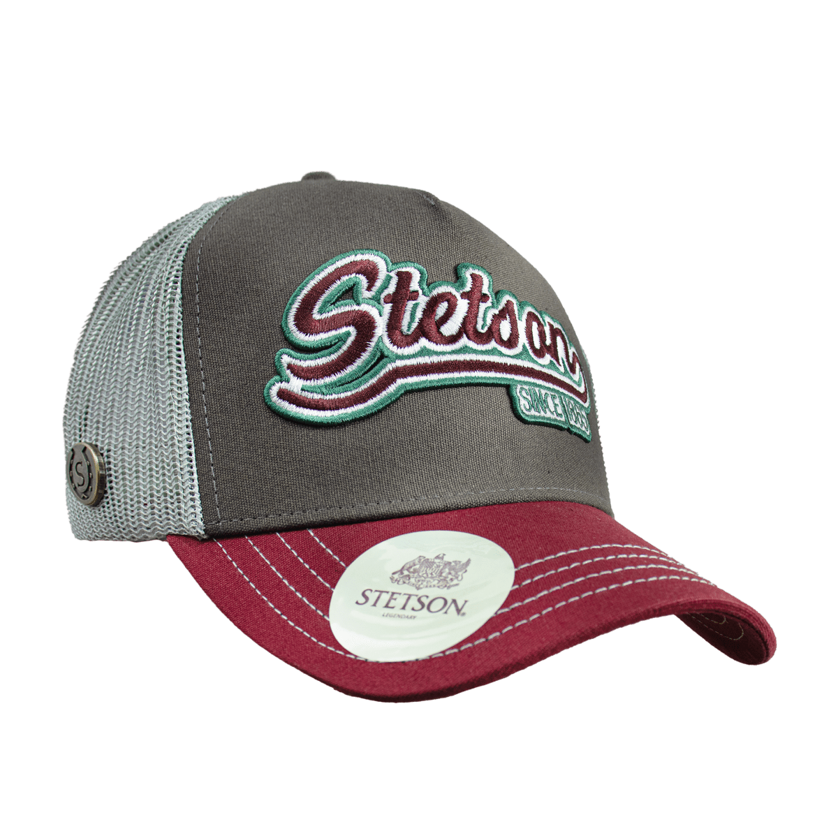 Hooch Stetson Cap Authentic Trucker Hat Original side view