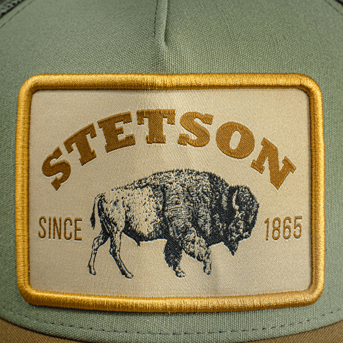 Hooch Stetson Cap Authentic Trucker Hat Original front close up