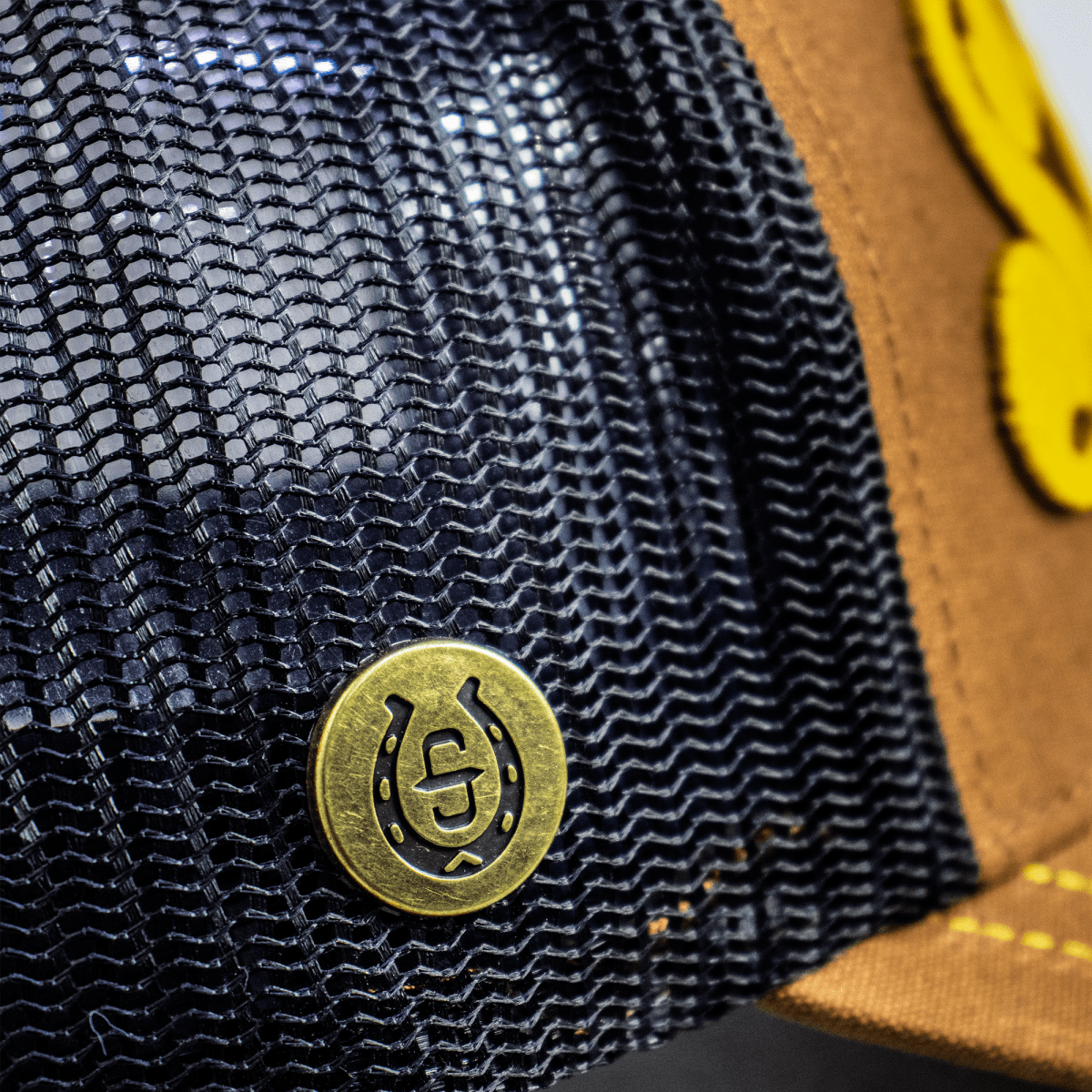 Hooch Stetson Cap Authentic Trucker Hat Original pin