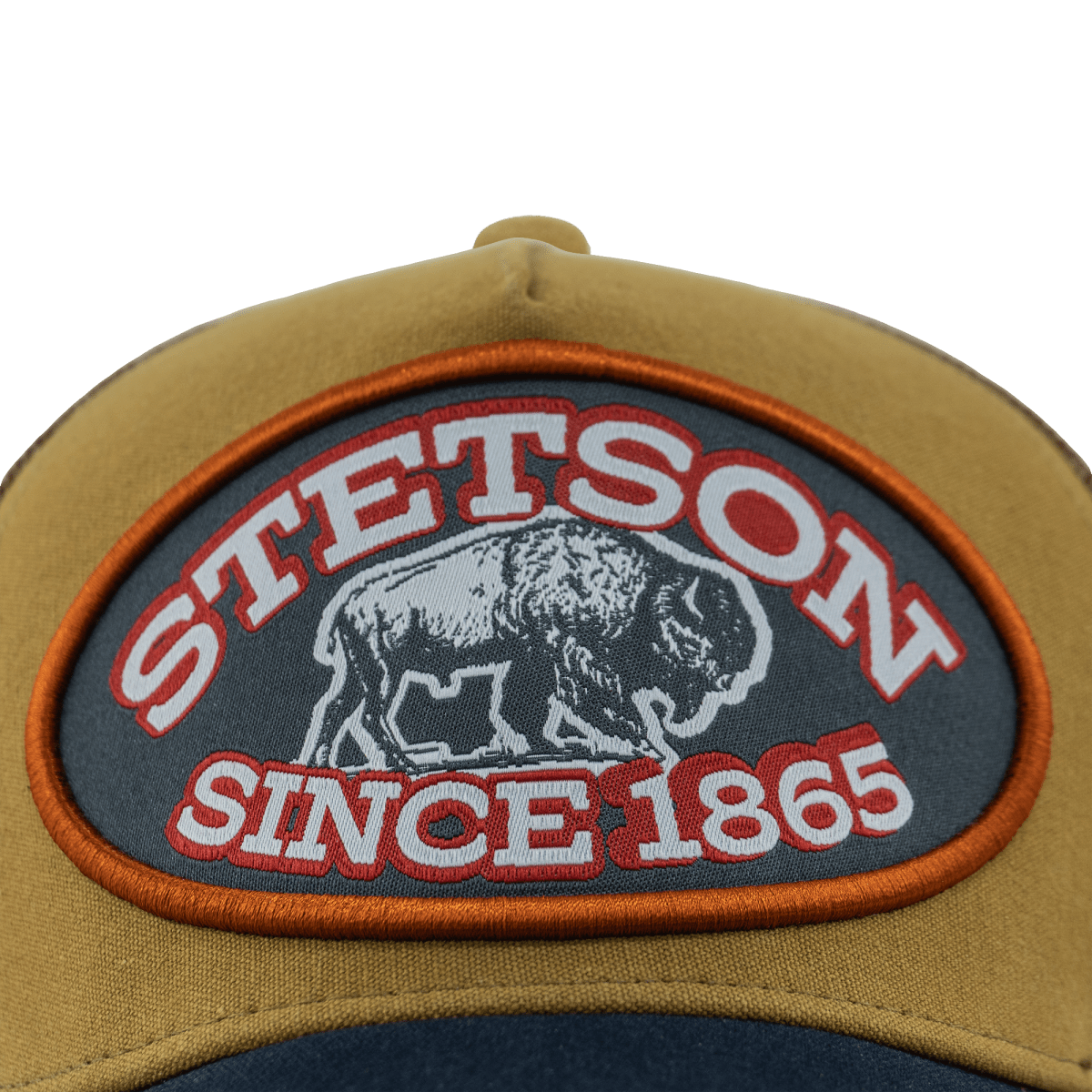 Hooch Stetson Cap Authentic Trucker Hat Original front close up