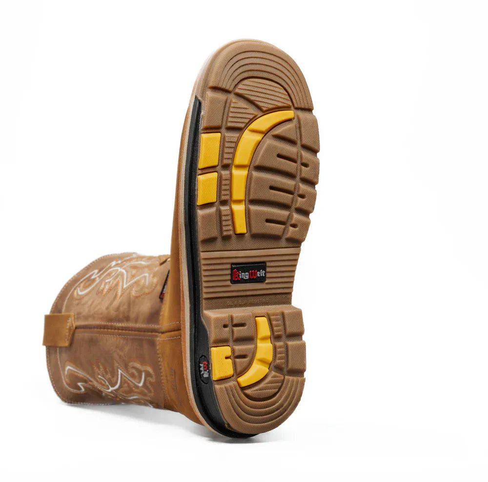 King Welt Boots King Welt 11' Work Boot Square Toe Laton Color - King Welt