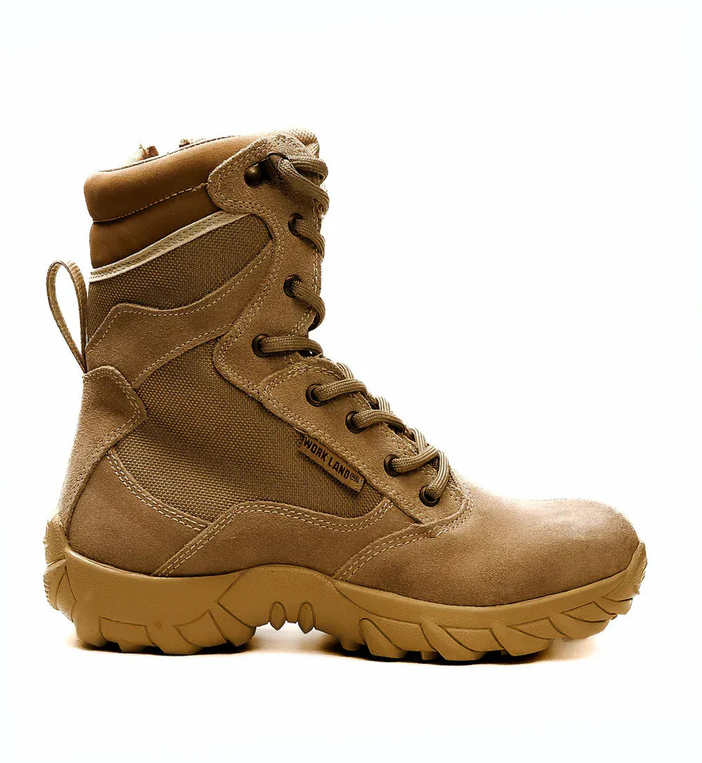 King Welt Boots Military Tactical 10” Boots Sand Color - King Welt