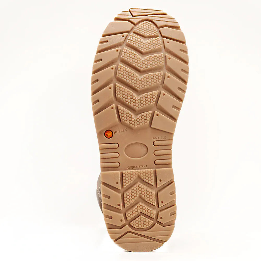 King Welt Boots Western Flex 6" Zipper Work Boots Medallion Laton Color - King Welt