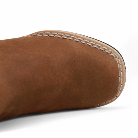 La Carreta Boots Kid's Genuine Suede Square Toe Short Boots