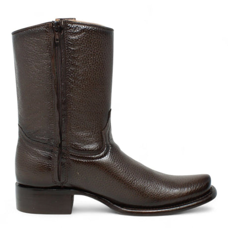 La Carreta Boots Men's Genuine Floater Leather Dubai Square Toe Boots Honey Color - La Sierra