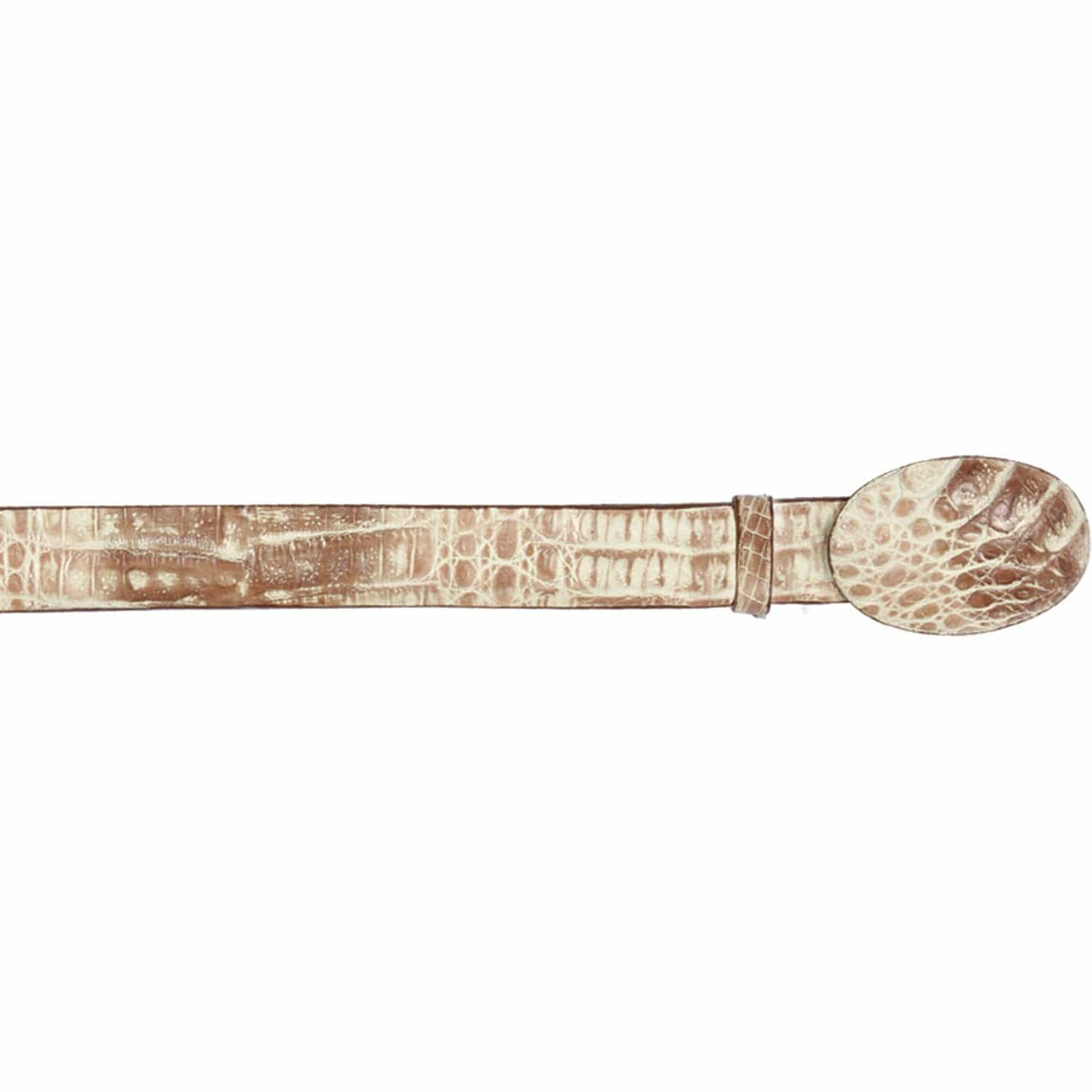 Genuine Caiman Hornback Skin Cowboy Belt Savage Color - Los Altos Boots