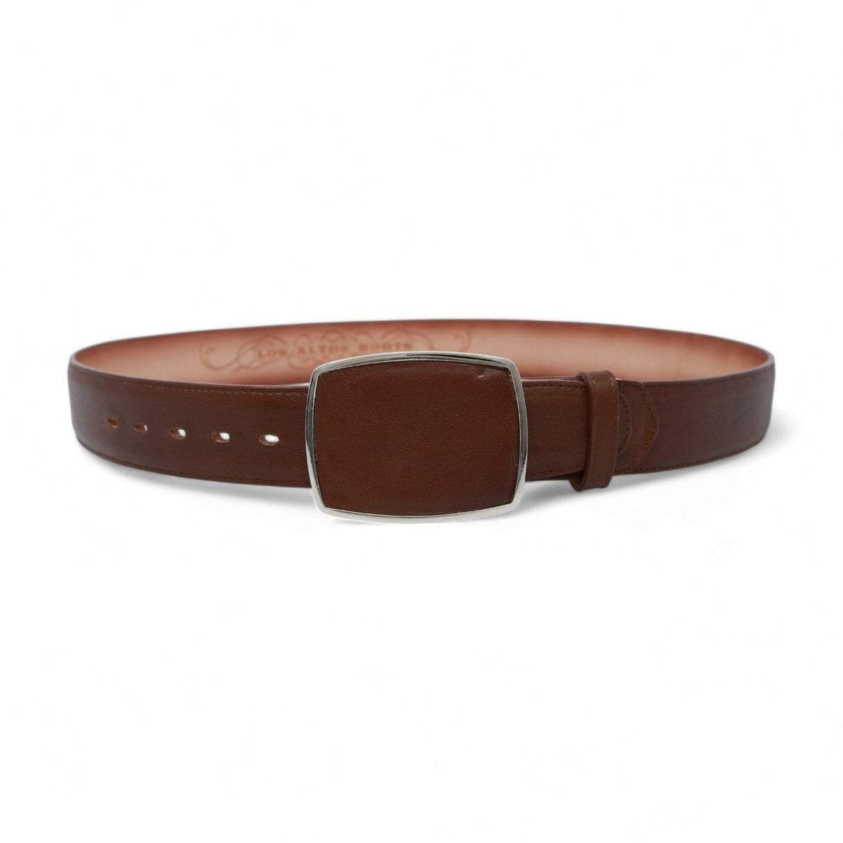 Genuine Belmont Leather Cowboy Belt Brown Color - Los Altos Boots