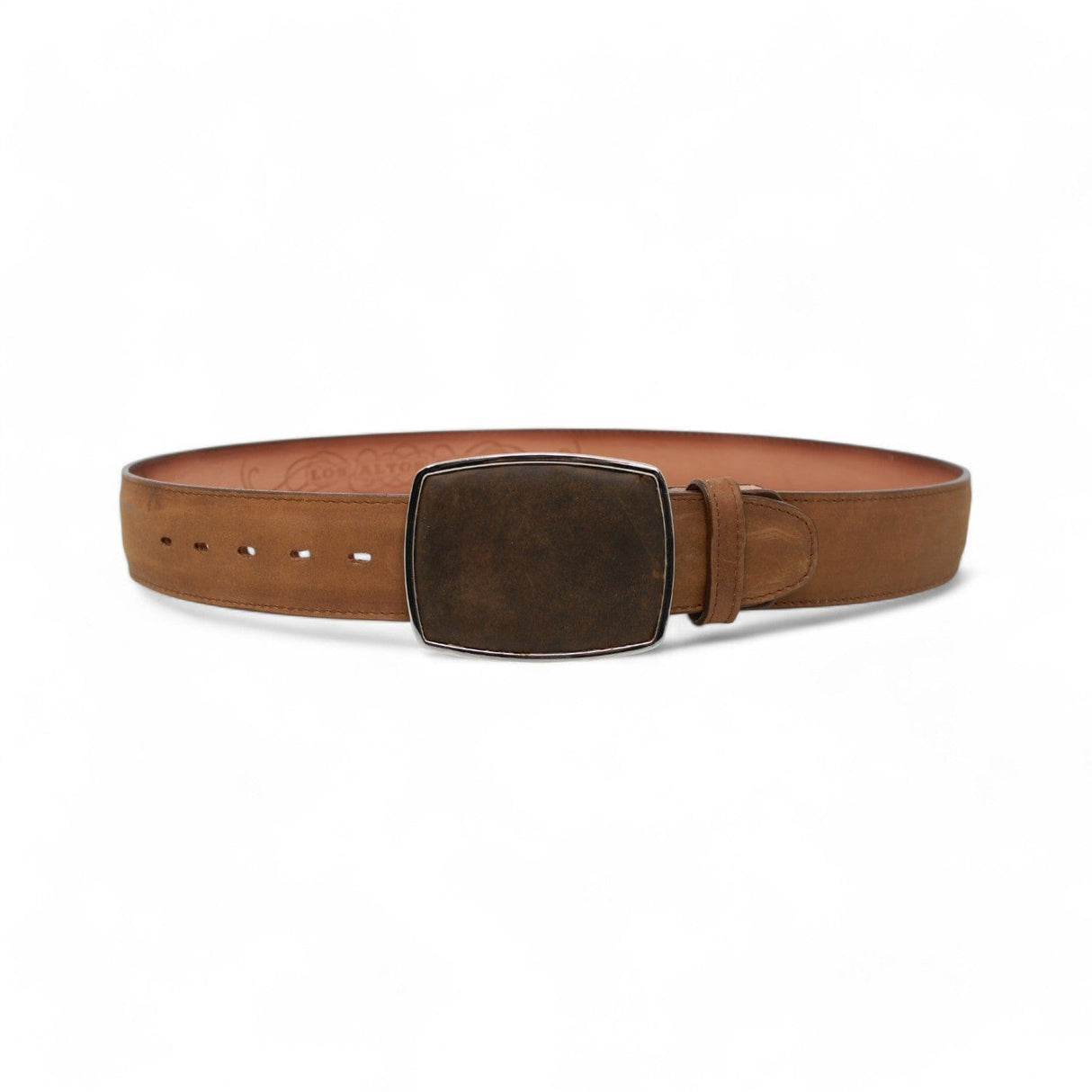 Genuine Crazy Leather Cowboy Belt Tan Color - Los Altos Boots