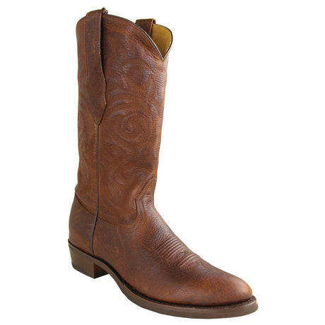 Los Altos Boots Boots 6 Men's Genuine Rage Leather Round Toe Boots Brown Color - Los Altos Boots