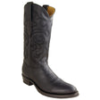 Los Altos Boots Boots Men's Genuine Grassso Leather Round Toe Boots Black Color - Los Altos Boots