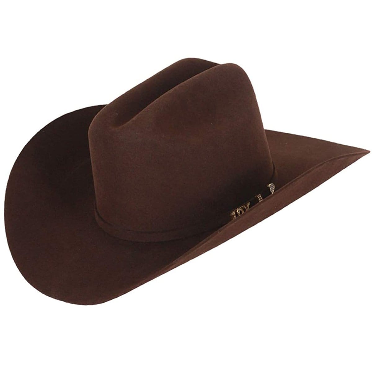 Los Altos Boots Hats 6 5/8 / 3 1/2 10X Felt Cowboy Hat Choco Color - Serratelli