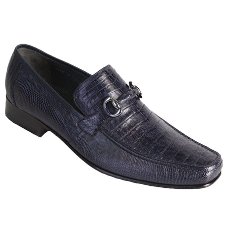 Los Altos Boots Shoes Blue / 6 Men's Original Caiman Belly and Lizard Skin Shoe ZV103710