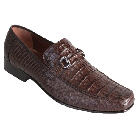 Los Altos Boots Shoes Brown / 6 Men's Original Caiman Belly and Lizard Skin Shoes LAB-ZV1037