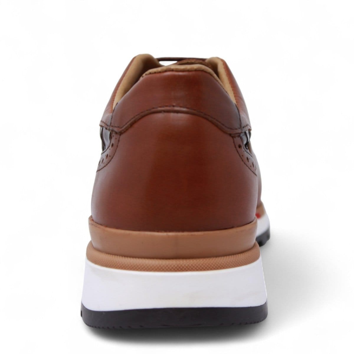 Los Altos Boots Shoes Men's Genuine Caiman Belly Skin and Leather Tennis Casual Shoes Faded Brown Color - Los Altos Boots