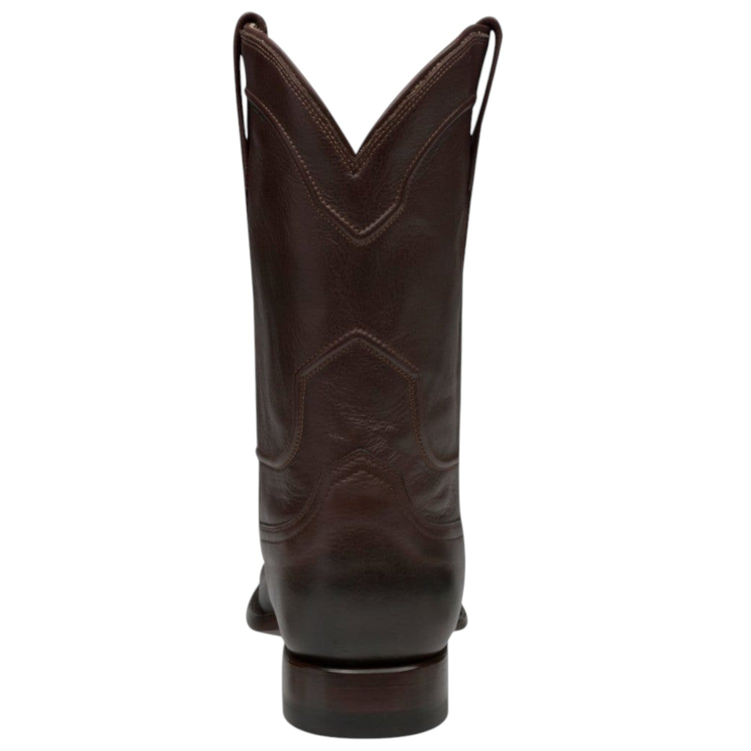 Rudel & Co. Boots Genuine Leather Roper Boot Coffee Brown Color - Bachesto