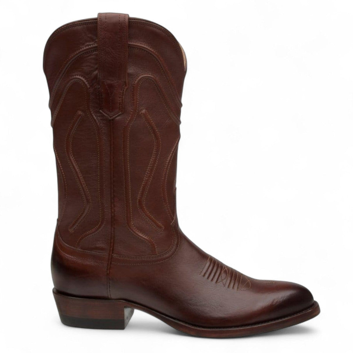 Rudel & Co. Boots Women's Genuine Leather Roper Boots Russets Brown Color- Bachesto