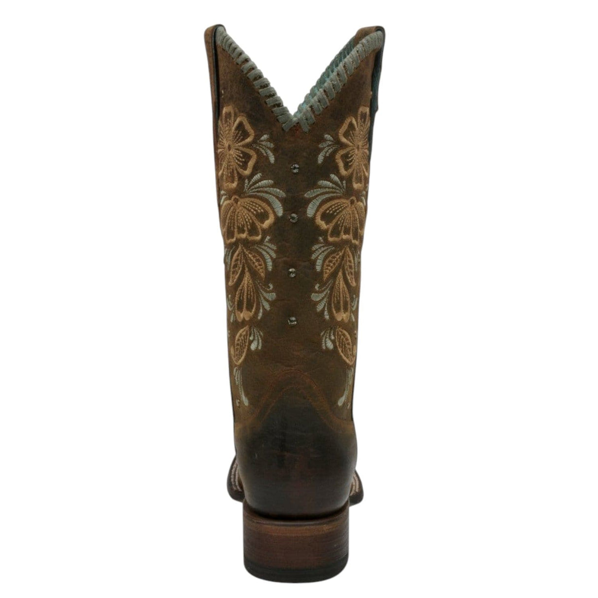 Rudel & Co. Boots Women's Genuine Leather Square Toe Boots Walnut Brown Color- Ive West