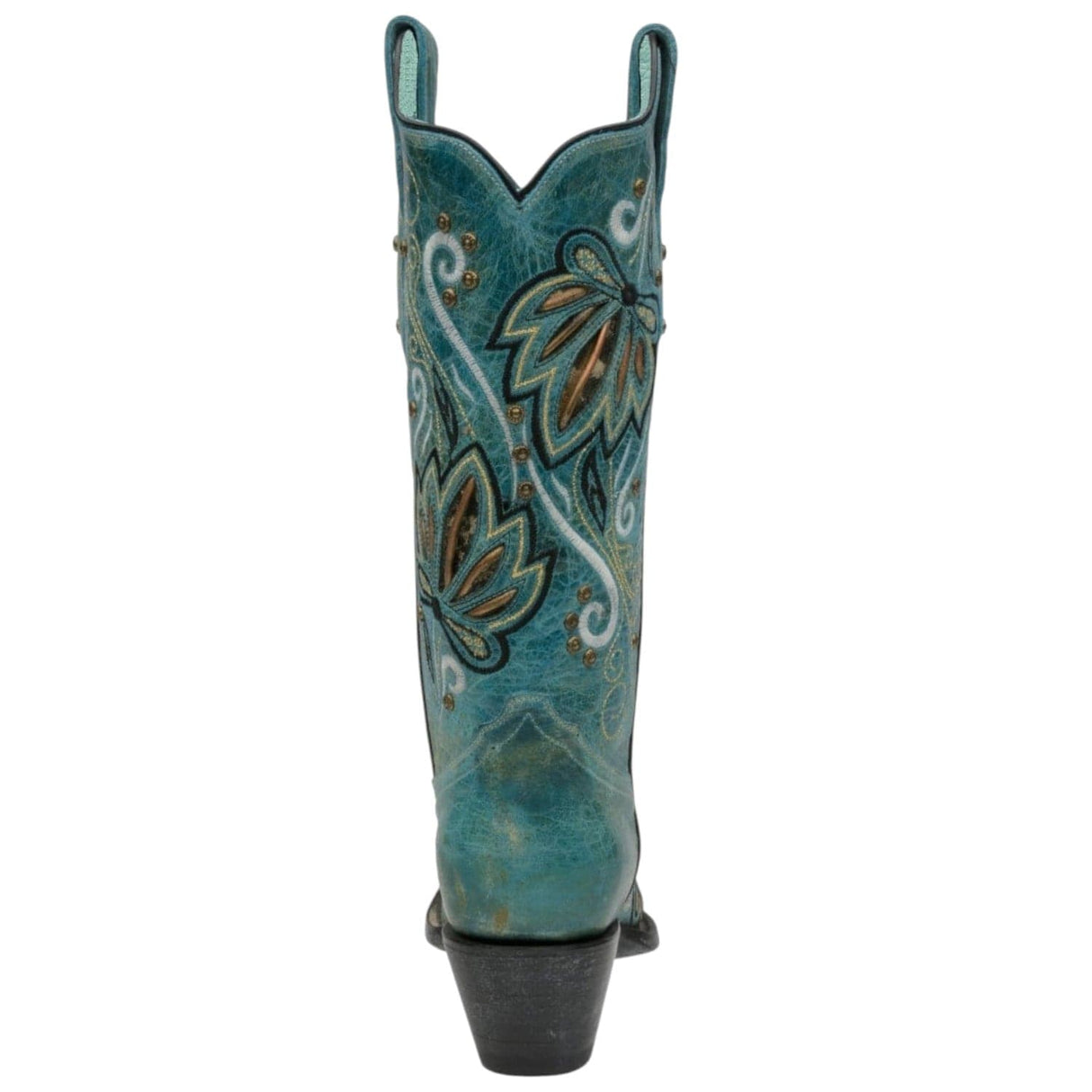 Rudel & Co. Boots Women's Needles Genuine Leather Snip Toe Boots Turquoise Color- Ive West