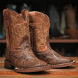 Tanner Mark Boots Boots Honey / 7 Tanner Mark Kid's Leather Square Toe Boots - Sawyer