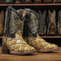 Tanner Mark Boots Boots Oryx / 7 Tanner Mark Kid's Monster Fish Print Square Toe Boots - Billy