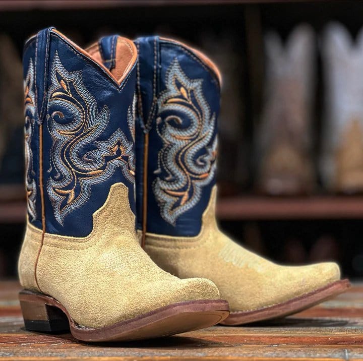 Tanner Mark Boots Boots Tan / 7 Tanner Mark Kid's Leather Square Toe Boots - The Ranger