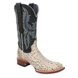 Tanner Mark Boots Boots Tanner Mark Men's Print Caiman Hornback Square Toe Boots Natural TM205573