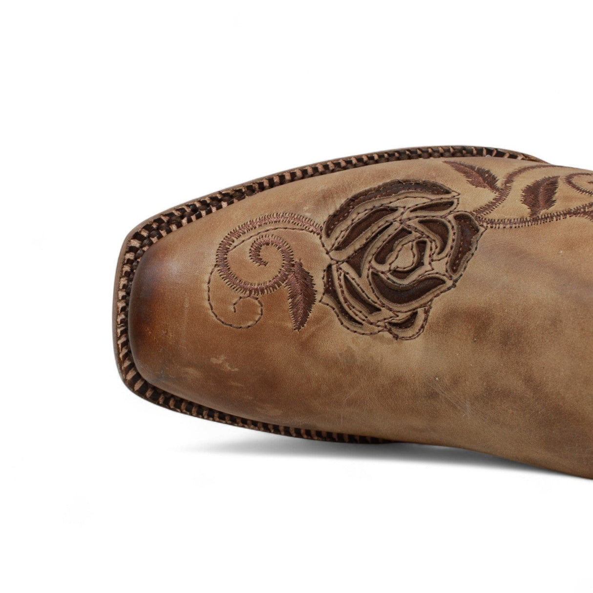 Tanner Mark Boots Boots Tanner Mark Women's McAllen Leather Square Toe Boots Sand TML205062