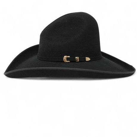 Tombstone Hats Tombstone 20X Cowboy Felt Hat High Crown Shape Cassidy - Black