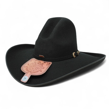 Tombstone Hats Tombstone 20X Cowboy Felt Hat High Crown Shape Cassidy - Black
