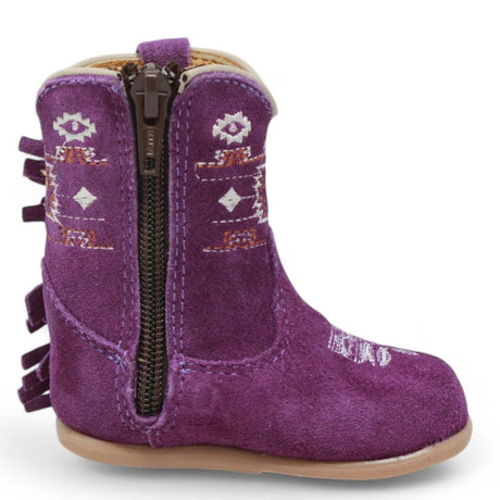White Diamonds Boots Boots Genuine Leather Round Toe Baby Girl Fringe Boots
