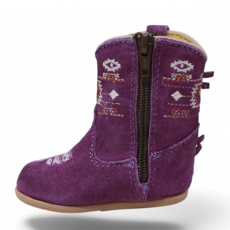 White Diamonds Boots Boots Genuine Leather Round Toe Baby Girl Fringe Boots