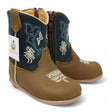 White Diamonds Boots Boots Tan / 2 Baby Genuine Leather Round Toe Boots
