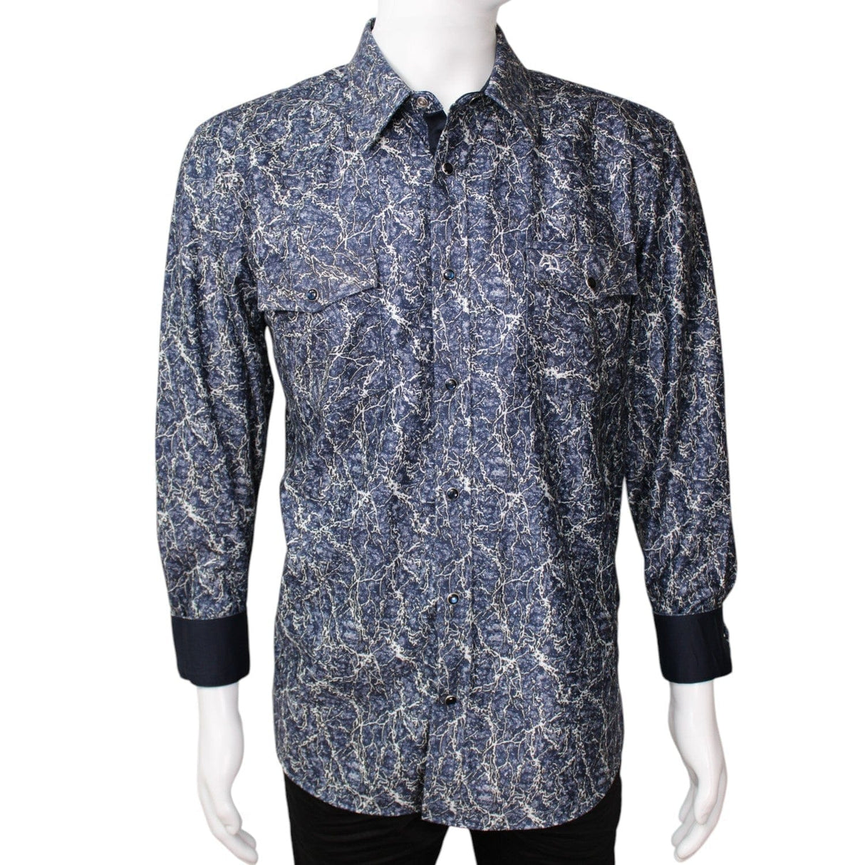 White Diamonds Boots Shirts Blue / S White Diamonds Marble Cowboy Shirt