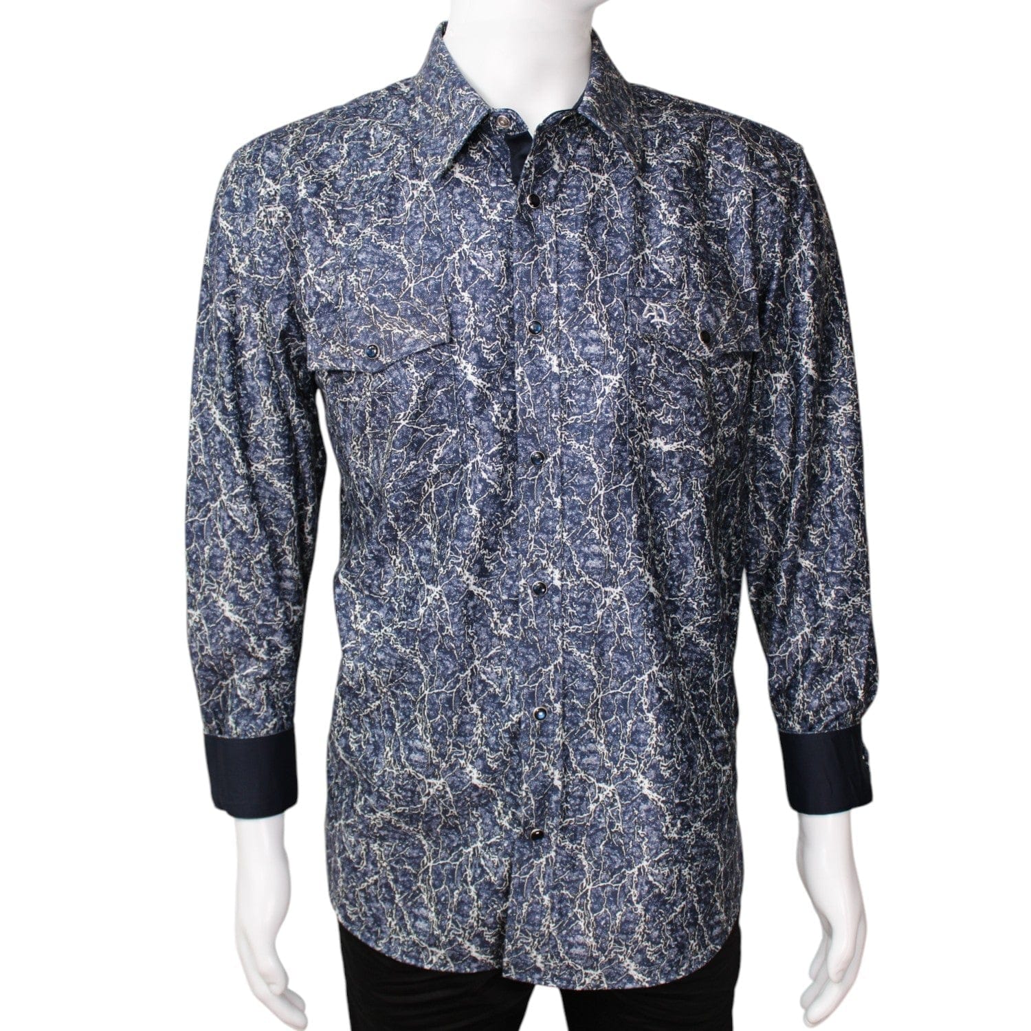 White Diamonds Boots Shirts Blue / S White Diamonds Marble Cowboy Shirt