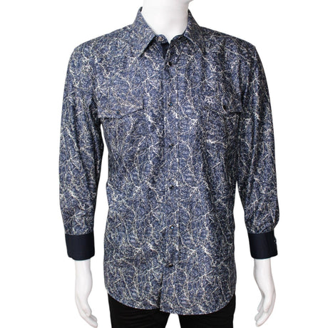 White Diamonds Boots Shirts Blue / S White Diamonds Marble Cowboy Shirt