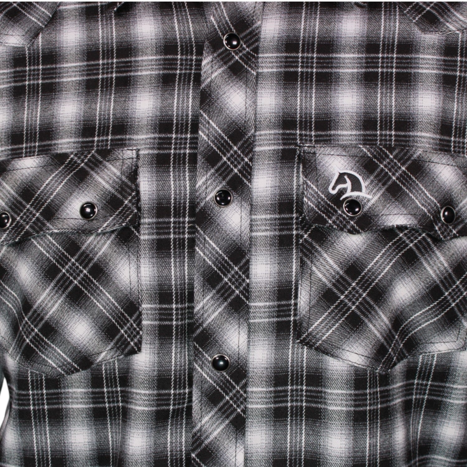 White Diamonds Boots Shirts Men's White Diamonds Long Sleeve Western Shirt - Black & White