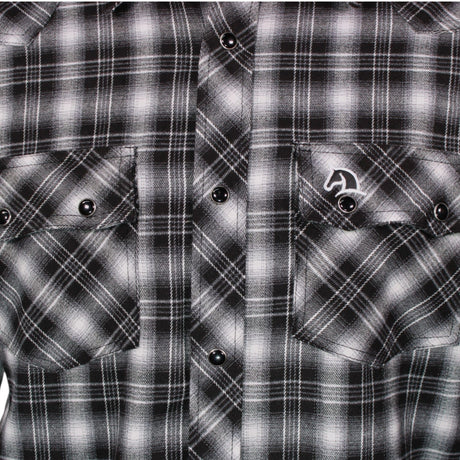 White Diamonds Boots Shirts Men's White Diamonds Long Sleeve Western Shirt - Black & White
