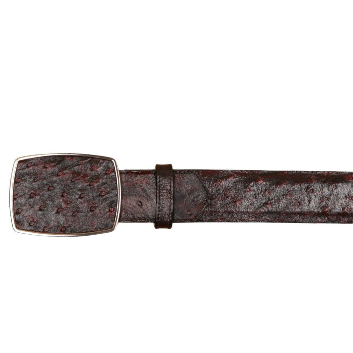 Wild West Boots Belts Men's Wild West Ostrich Skin Cowboy Belt 2C11A0318